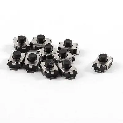 

10 Pcs 3x4x2.5mm 2 Pins Momentary Push Button SMD SMT Tactile Tact Switch