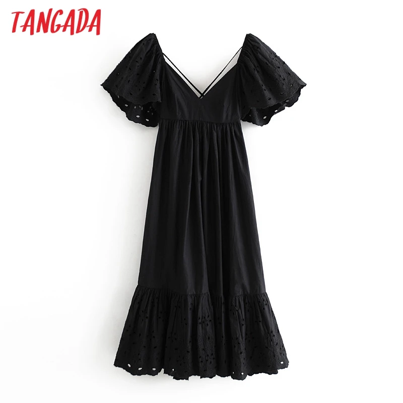 short black cotton dress