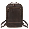 MAHEU Vintage Backpack Genuine Leather Men's travel bagapck 16 inch laptop bagpack travel bag with belt on luggage school bag ► Photo 2/5