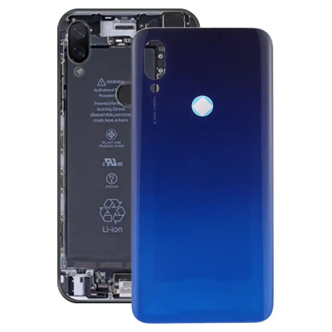 Для Xiaomi Redmi 7 стеклянная задняя крышка батарейного отсека задняя дверь Корпус Замена Ремонт Запасные части для Redmi 7