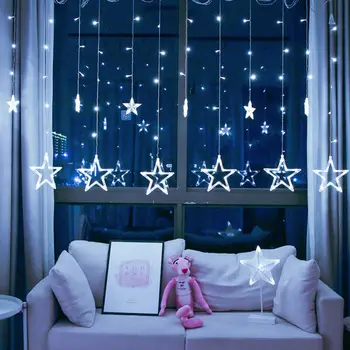 

LED String Lights Christmas Decorations For Home Stars Curtain Light Fairy Wedding Decoration Christmas Decors