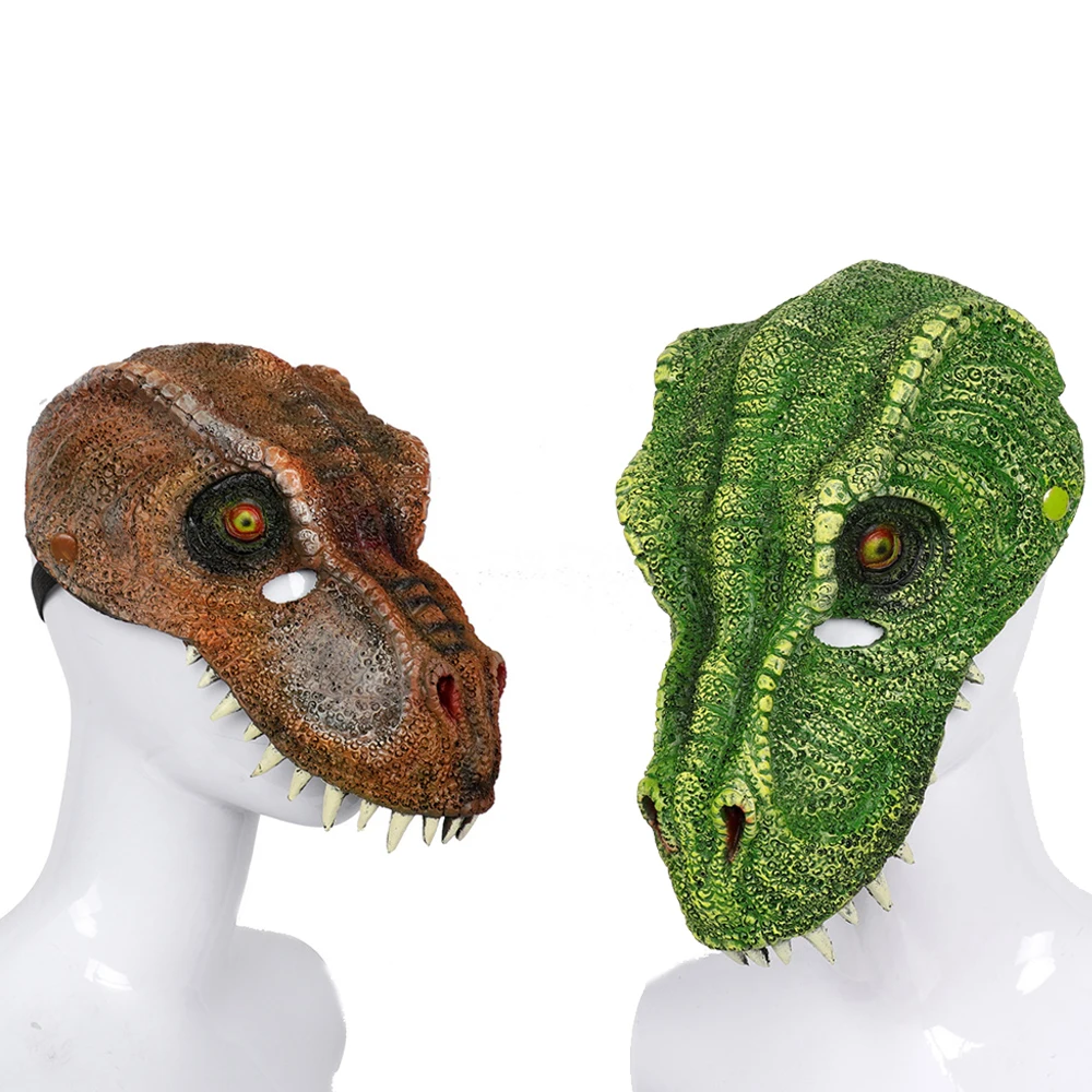 

Animal Halloween Carnival Dinosaur Mask Party PU Foam Tyrannosaurus Face Shield Cosplay Costumes Unisex Festival Funny Adult