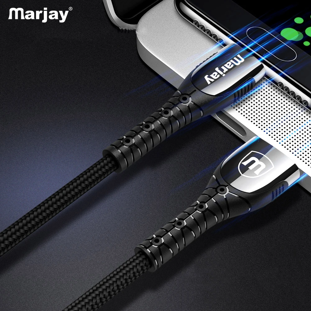 Кабель зарядный Marjay USB Type C для Samsung S10 S9 быстрая зарядка стандарта Xiaomi mi9 Redmi note