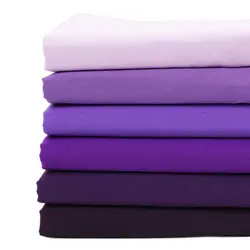 Luxurious Pure Purple Cotton Fabric for DIY Sewing and Home Textile Projects (Color 6)