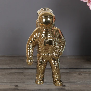 

Desktop Ornament Craft Non Toxic Space Man Ceramic Vase Smooth Anti Slip Home Decor Durable Figurines Table Astronaut Sculpture