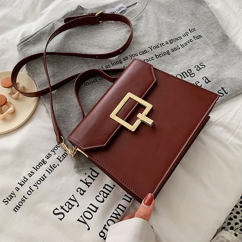 

Vintage Leather Small Crossbody Bags For Women 2019 Shoulder Messenger Bag Lady Totes Travel Cell Phone Purses and Handbags