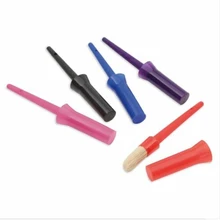 Конский Шир пластиковая копыта масляной щетки с крышкой жесткая-1 копыта туалетный аппликатор случайные цвета