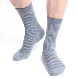 Большие размеры EU 48 49 50 51 52, зимние мужские хлопковые носки, 6 пар, деловые официальные офисные мужские носки без пятки, удобные белые носки