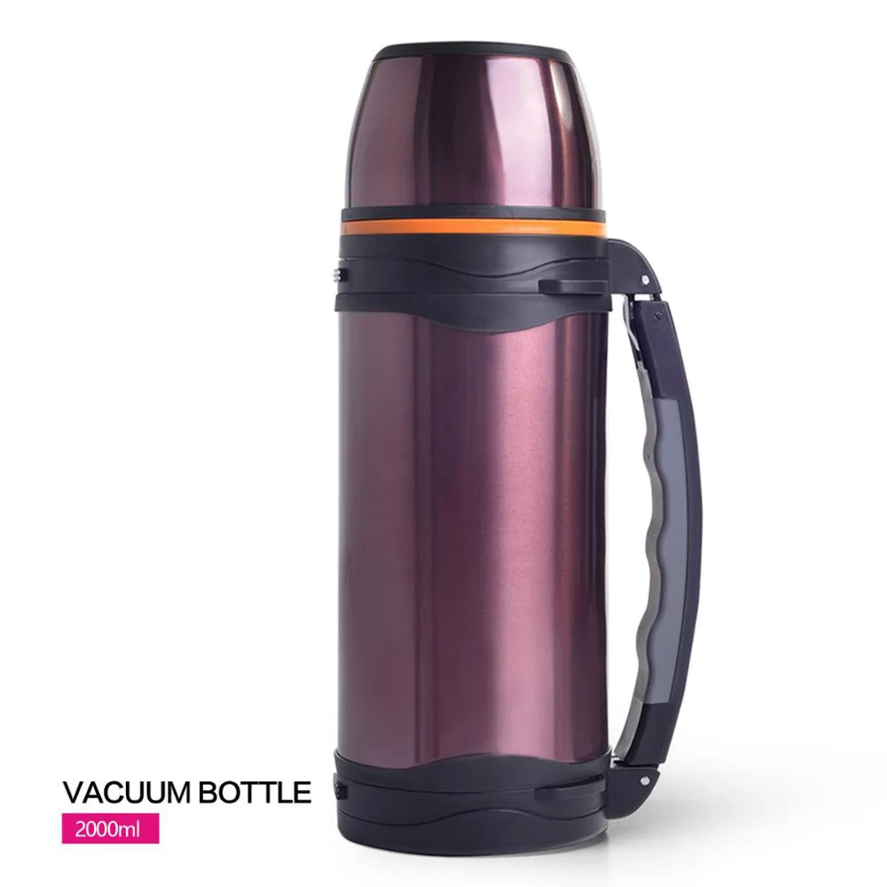 

2000ML double wall stainless steel vacuum flask cup insulated outdoor