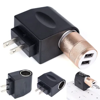

110V - 240V AC Plug To 12V DC Car Cigarette Lighter Converter Socket Adapter
