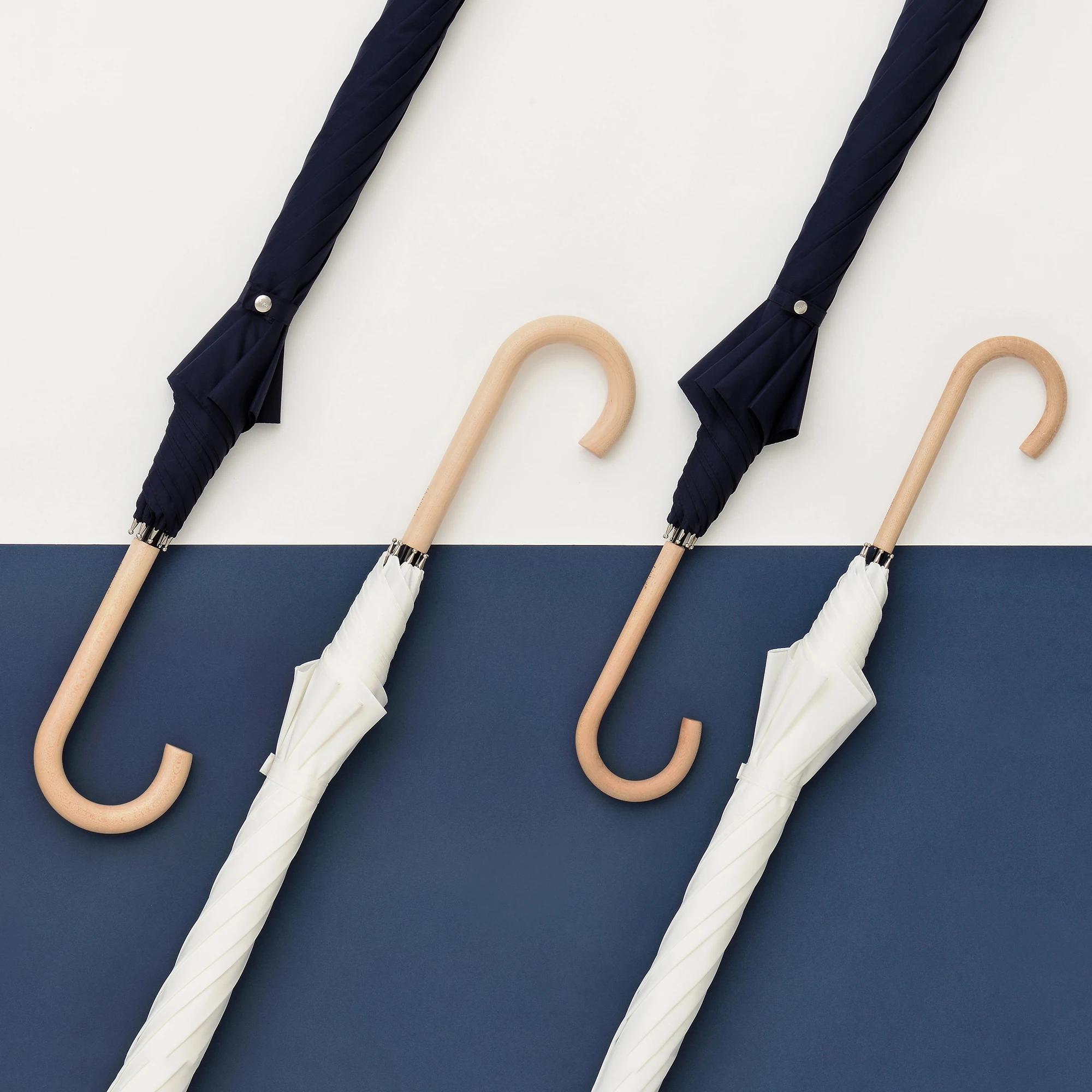 

Tiohoh Long Handle Umbrella Men Japanese Style Women Rain Umbrella Windproof 8K Maple Wood Handle Golf Umbrellas Big Paraguas