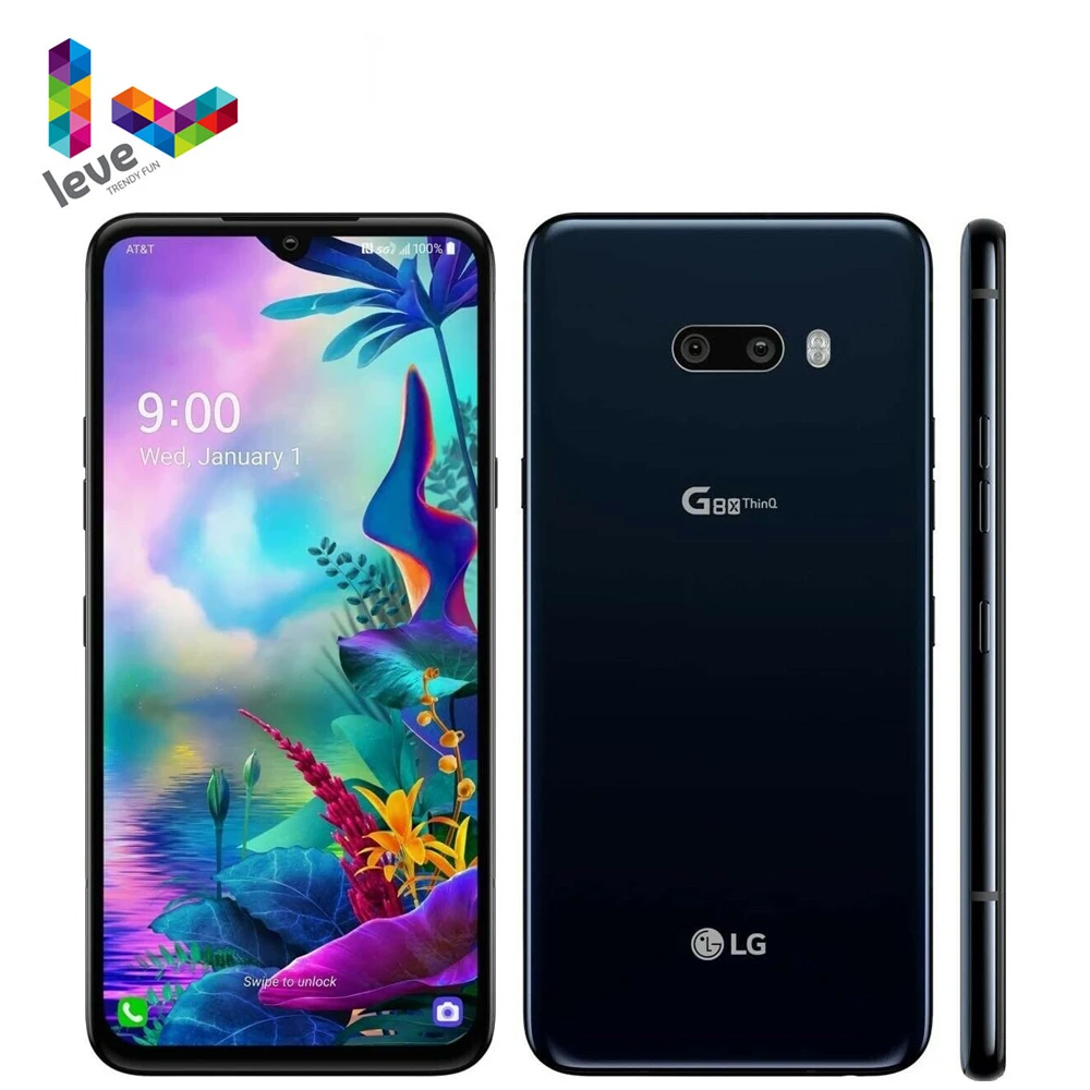 LG G8X ThinQ G850EMW G850UM 2SIM&1SIM Unlocked Mobile Phone 6.4" 6GB RAM 128GB ROM Octa Core NFC 13MP 4G LTE Android Smartphone backmarket phones