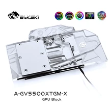 Bykski – radiateur de refroidissement à eau pour processeur Gigabyte RX5500XT, bloc d'eau pour carte vidéo, A GV5500XTGM X pièces