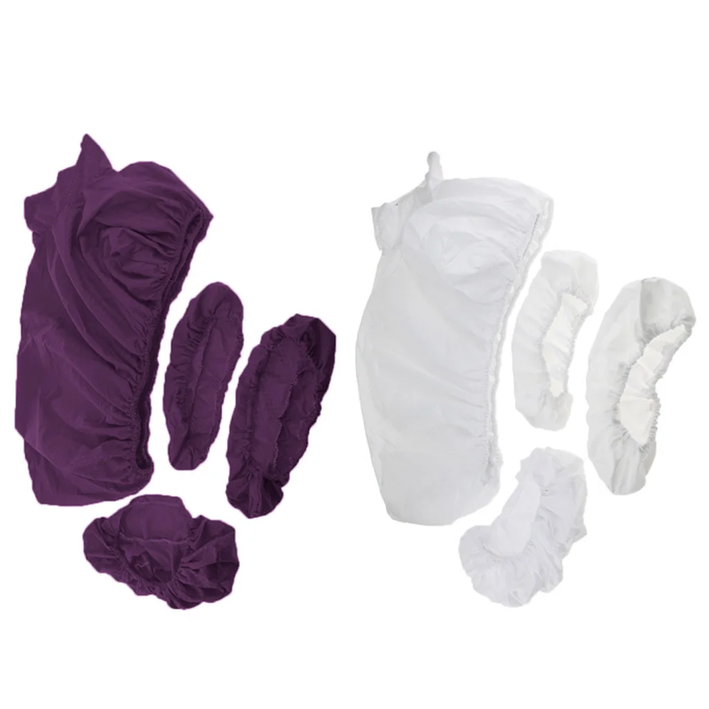 8 Pieces Comfortable Salon Massage Table Bed Fitted Pad Face Cradle Pillow Covers