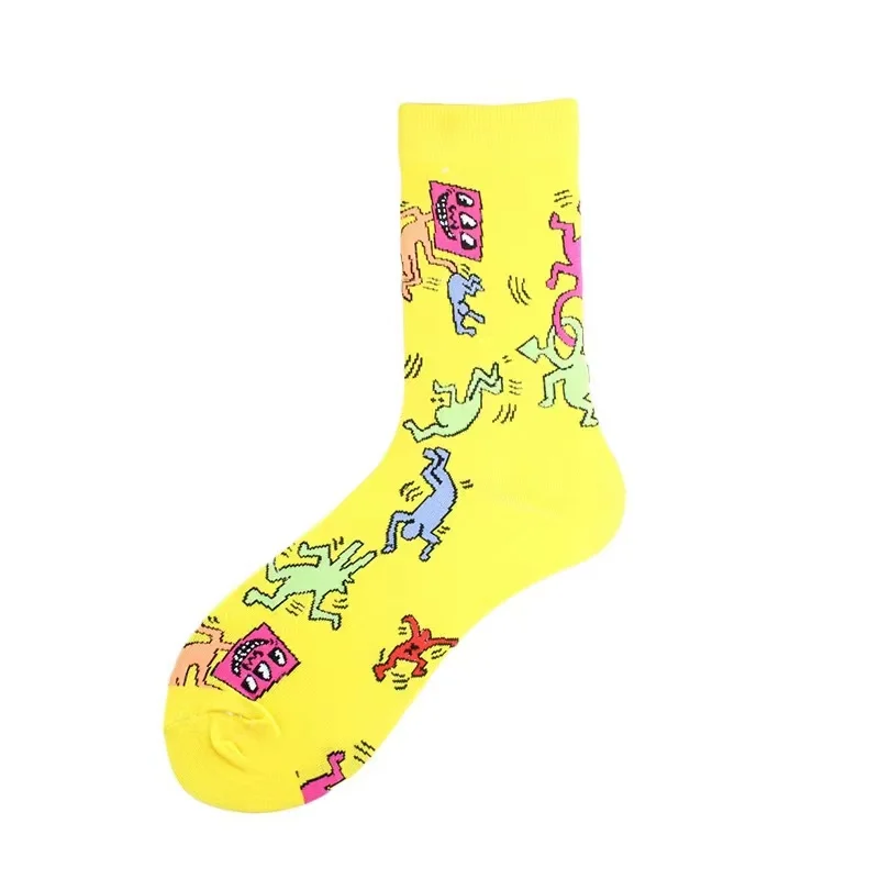 Fashion Cotton Men Socks Breathable All Seasons Socks Comfortable Socks