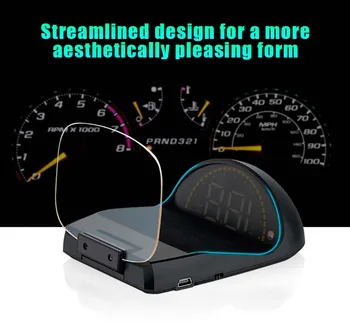

HUD C700S OBD2 Heads Up Display Car Speedometer Digital Mirror Projection GPS OBD Diagnostic-Tool