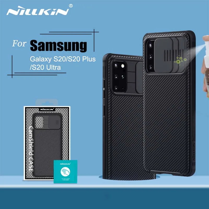 For Samsung Galaxy S20 Case Nillkin CamShield Pro Rubberized TPU Case with Slide Cover for Samsung S20+ for Samsung S20 Ultra For Samsung Galaxy S20 Case Nillkin CamShield Pro Rubberized TPU Case with Slide Cover for Samsung S20+ for Samsung S20 Ultra