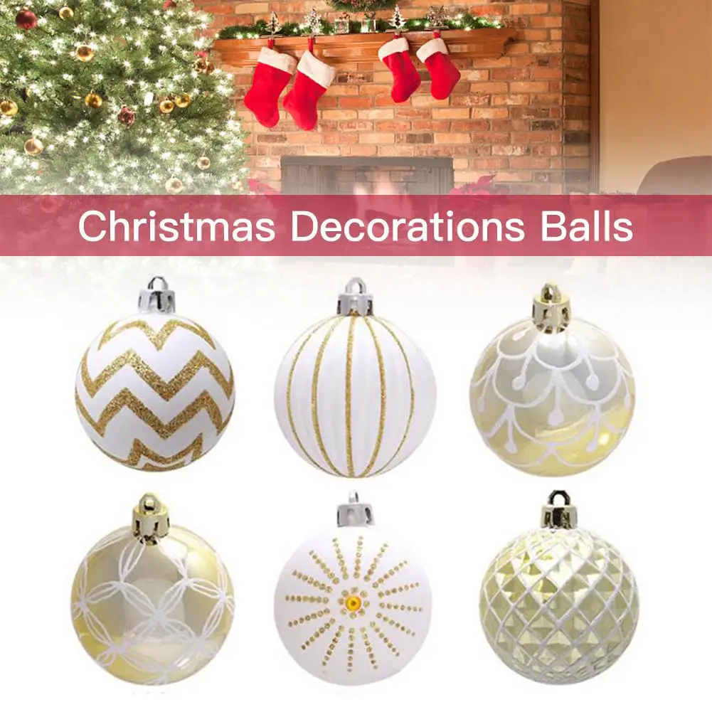 

1PC/24PCS/30Pcs Christmas Decorations Balls Christmas Tree Balls Decor Party Christmas Tree Hanging Ornaments Hanging Decoration