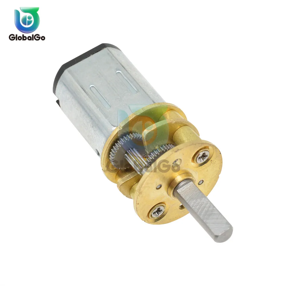 3V 6V 12V 100RPM Мини Микро Металлический Редукторный Двигатель Мотор-редуктор с зубчатым колесом Двигатели постоянного тока 100RPM Редукторный двигатель постоянного тока GA13-N20