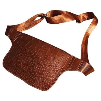 

Waist Bag Women Pu Leather Fanny Pack Fashion Belt Bag Women Phone Pouch Casual Chest Bags Girls Shoulder Backpack(Brown)
