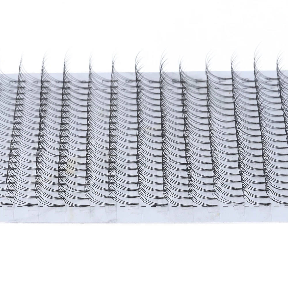 16 Lines Premade Russian Volume Fans 3D Mink Eyelashes Long Stem Lash Pre made Eyelash Extensions C/D Curl 0.05-0.15 Thickness