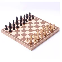 Международные шахматы 34*34 см Забавный складной деревянный Международный шахматный набор смешная настольная игра спортивные развлечения