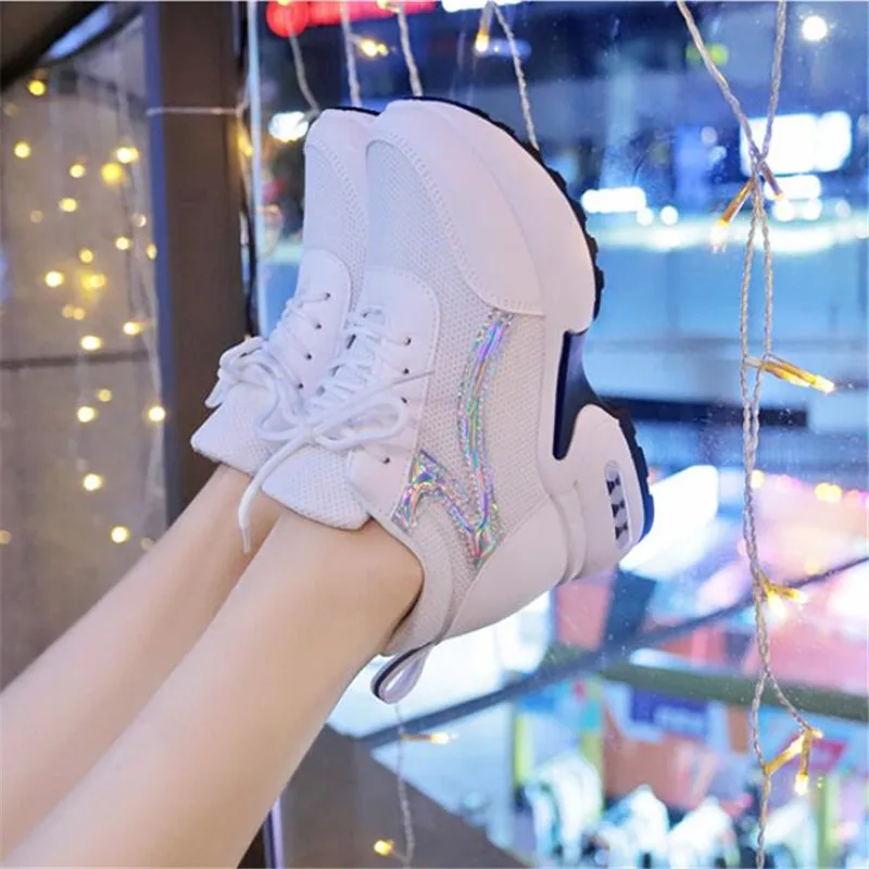 AGUTZM/ г. Женская обувь осенние кроссовки Женская модная обувь на платформе в стиле ретро Вулканизированная обувь женские дышащие сетчатые кроссовки A247