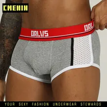 Сексуальное нижнее белье, мужские боксеры, мужские сексуальные трусы для мужчин, комфортные трусики из «дышащей» ткани, cuecas, сексуальные трусы-боксеры для мужчин OR182