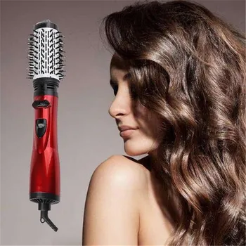 

Dropship 2 in 1 Rotating Curling Iron Brush Constant Temperature Hot Air Comb Automatic Hair Comb Rotating Curling Iron Brush