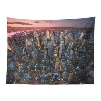 

Colorful Personalized Tapestry London New York Bridge Forest Landscape Wall Hanging Bedroom Decoration Large Polyester Yoga Mat