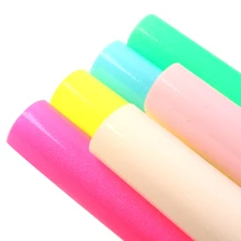 A5 גודל 6 יחידות\סט ג 'לי שקוף סוכריות סינטטי עור דו צדדי שיער קשת עגילי תיק מקרה טלפון DIY, 1Yc9178(China)