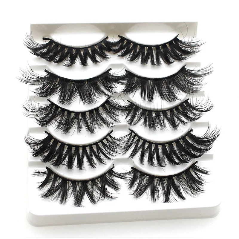 NEW 5Pairs 3D Faux Mink eyelashes False Eyelashes Long Lashes Wispy Makeup Beauty Extension Tools Wimpers 7 Styles | Красота и