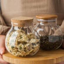 2 шт. зерновой контейнер для хранения продуктов, герметичный контейнер для хранения, прозрачная стеклянная банка, пустая бутылка для хранения чая, Органайзер