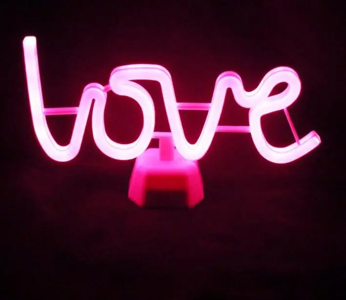 

LOVE style LED Candle Light Color Changed Lamp LED Night Lights For home Decoration
