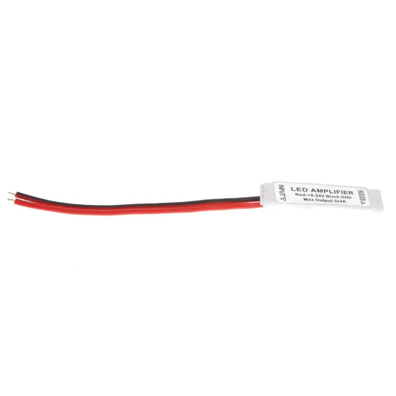 

Mini Signal Amplifier Repeater for 5050 3528 SMD RGB LED Light Strip DC 12V