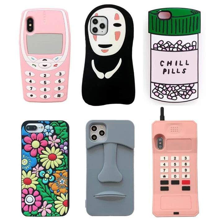 Fashion Enchanted Cute Bottle Phone Mobile 3d Silicone Case For Iphone 11 Pro Max X Xs Xr Se 8 6 6s 7 Plus Case For Iphone Silicone Case3d Silicone Case Aliexpress