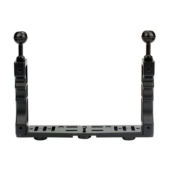 

FFYY-Handheld Handle Hand Grip Stabilizer Rig Underwater Scuba Diving Dive Tray Mount / Led Light For Camera Sjcam Smartphone