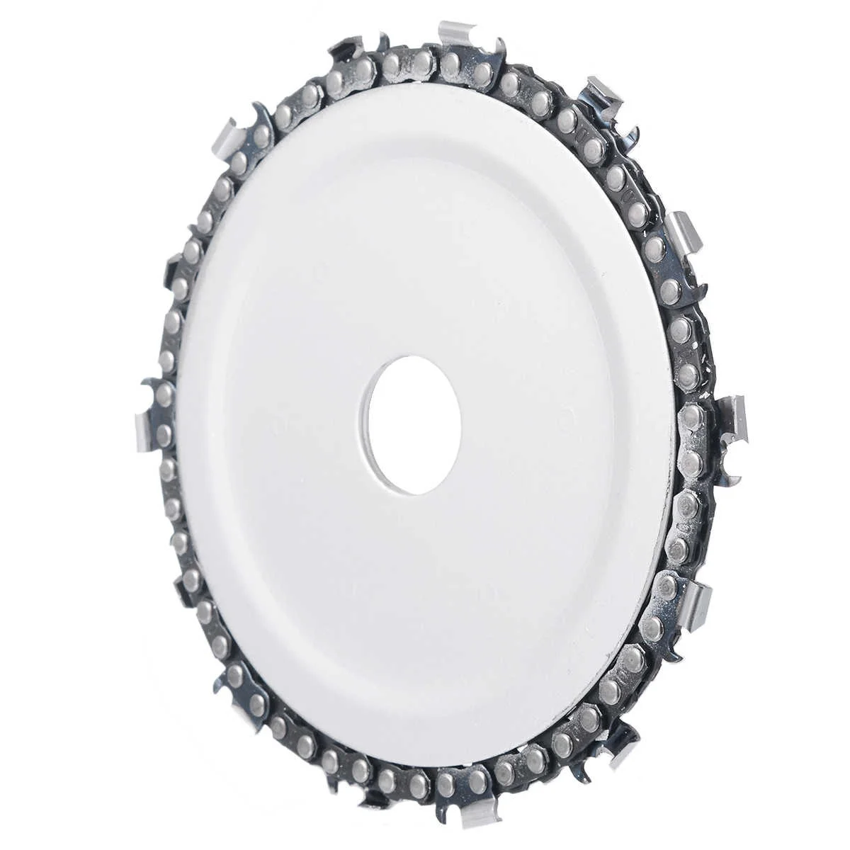5 Inch Diameter 22mm Arbor Wood Carving Disc 14 Tooth Cut Chainsaw Disc for Angle Grinders Cut Carve Shape