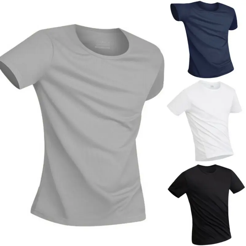 

Men's Running T-Shirts, Quick Dry Compression Sport T-Shirts, Fitness Gym Running Shirts Tees, Men's Soccer Jersey Sportswear