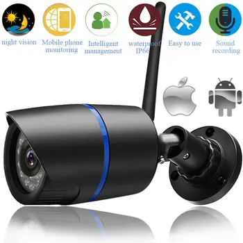 

1080P 960P 720P Wifi IP Camera Wireless P2P Surveillance CCTV Bullet Outdoor Camera With SD Card Slot Security Video App Yoose