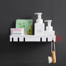 Bathroom Shelves Bathroom Shampoo Shower Shelf Holder Kitchen Nail-Free Storage Organizer Rack Wall Mounted Accessories Set Bathroom Shelves Bathroom Shampoo Shower Shelf Holder Kitchen Nail-Free Storage Organizer Rack Wall Mounted Accessories Set