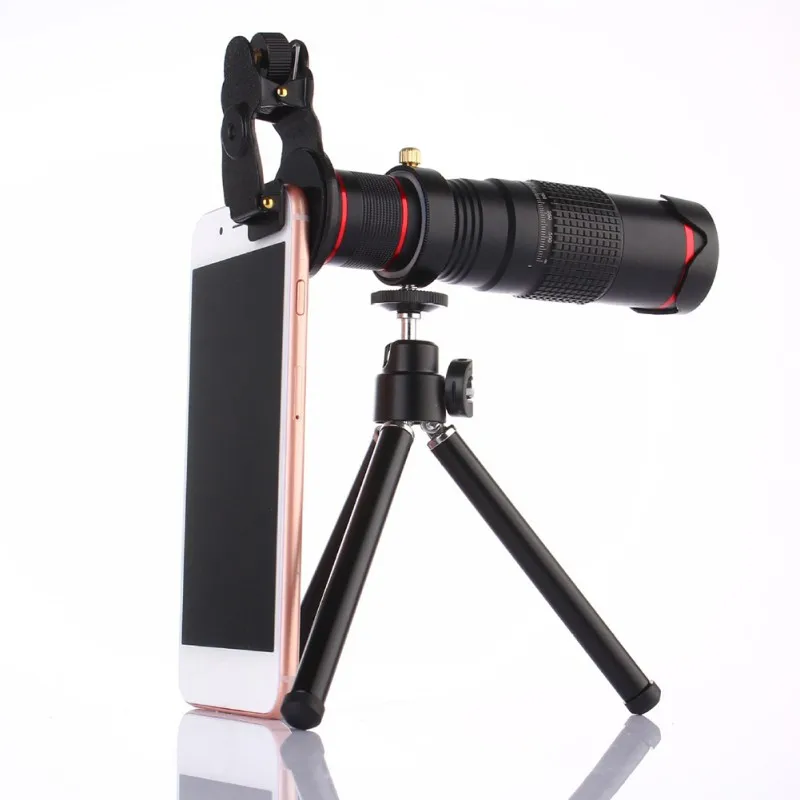 

22 Times Phone Long Telephoto Lens Universal Outdoor Photo Shoot External Lens With Tripod