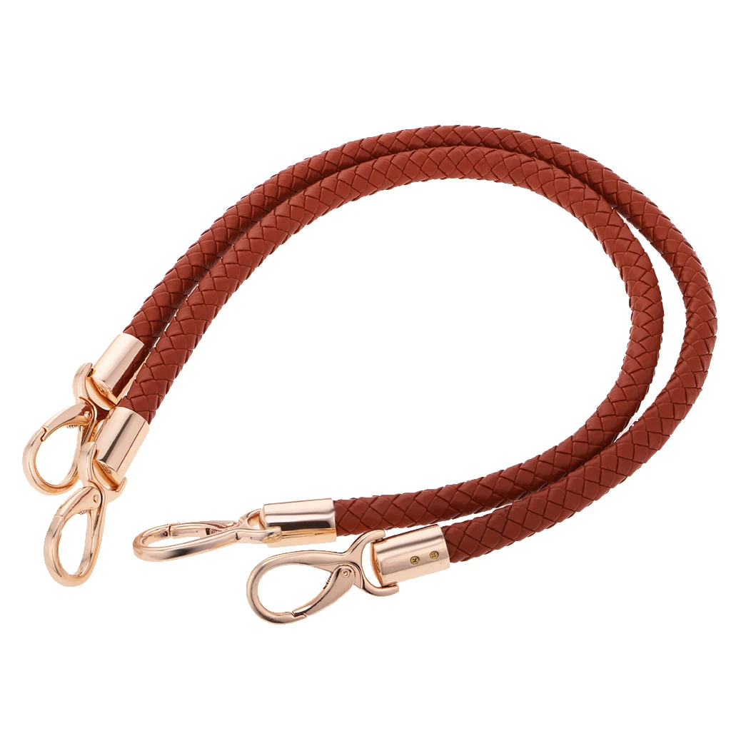 Pair DIY Shoulder Bag Replacement Handle Braided Rope Handbag Strap 60cm