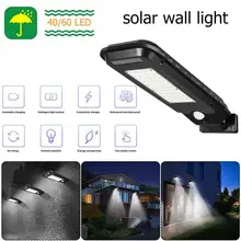 100/210 COB 40/60LED солнечный светильник, открытый IP65 Водонепроницаемый Солнечный уличный светильник, светильник для двора, настенный светильник, садовый светильник ing