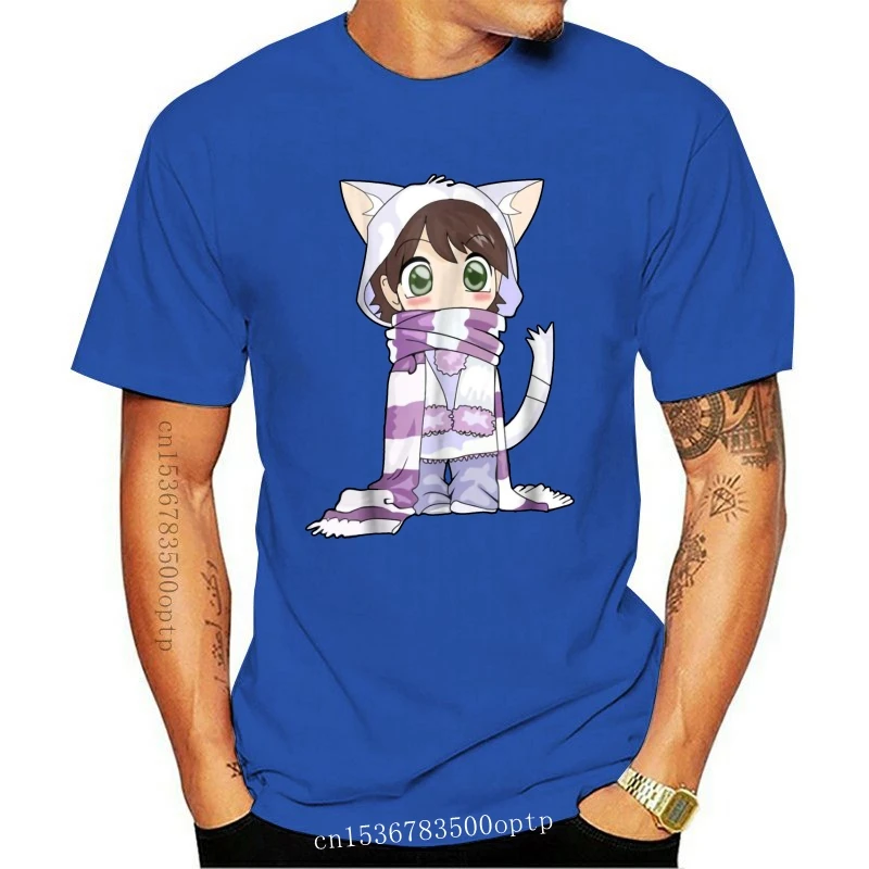 Chibi Cat Anime Girls 2019 Модный высококачественный бренд забавных мужчин мужские топы