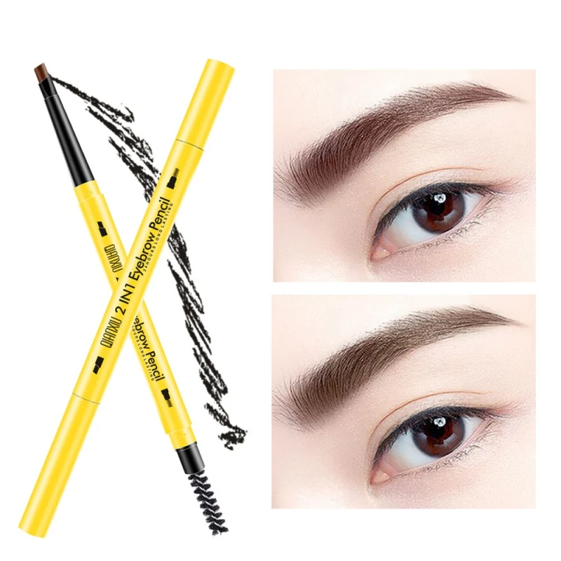 Cheap Price for  Eyebrow Pencil With Eyebrow Brush Waterproof Smudge-proof Easy To Color Double-end Eyebrow Pen