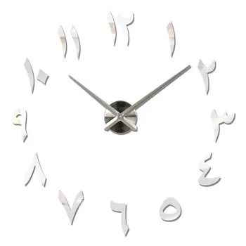 

Irregular Number Large Wall Clock for Living Room Quartz 3D DIY Mirror Wallpaper Stickers Horloge Decal Home Decor Creative Gift