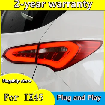

Car styling Lights for Hyundai IX45 Tail Lights 2013 2014-2016 Santa Fe LED Tail Light Rear Lamp LED DRL+Brake+Park Stop Lamp