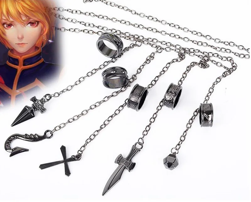Аниме Hunter x Kurapika фигер кольца Косплэй ювелирное изделие металлические опоры