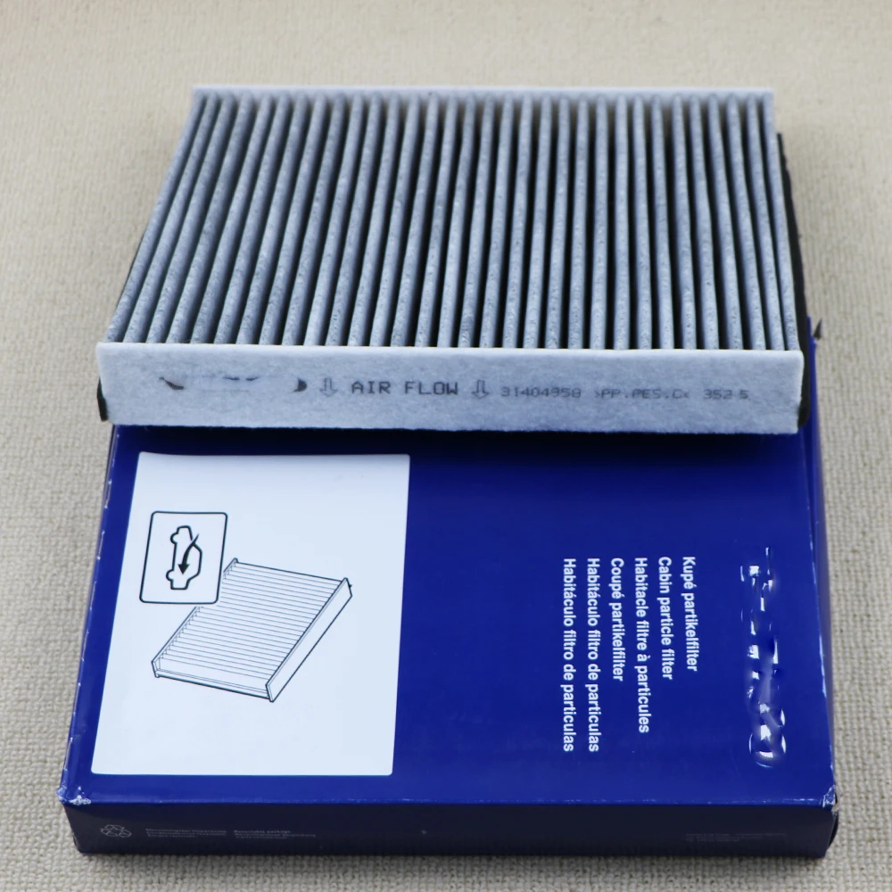 Car Pollen Cabin Air Conditioning Filter For Volvo V40 Cross Country 2013-31404958 Activated Carbon